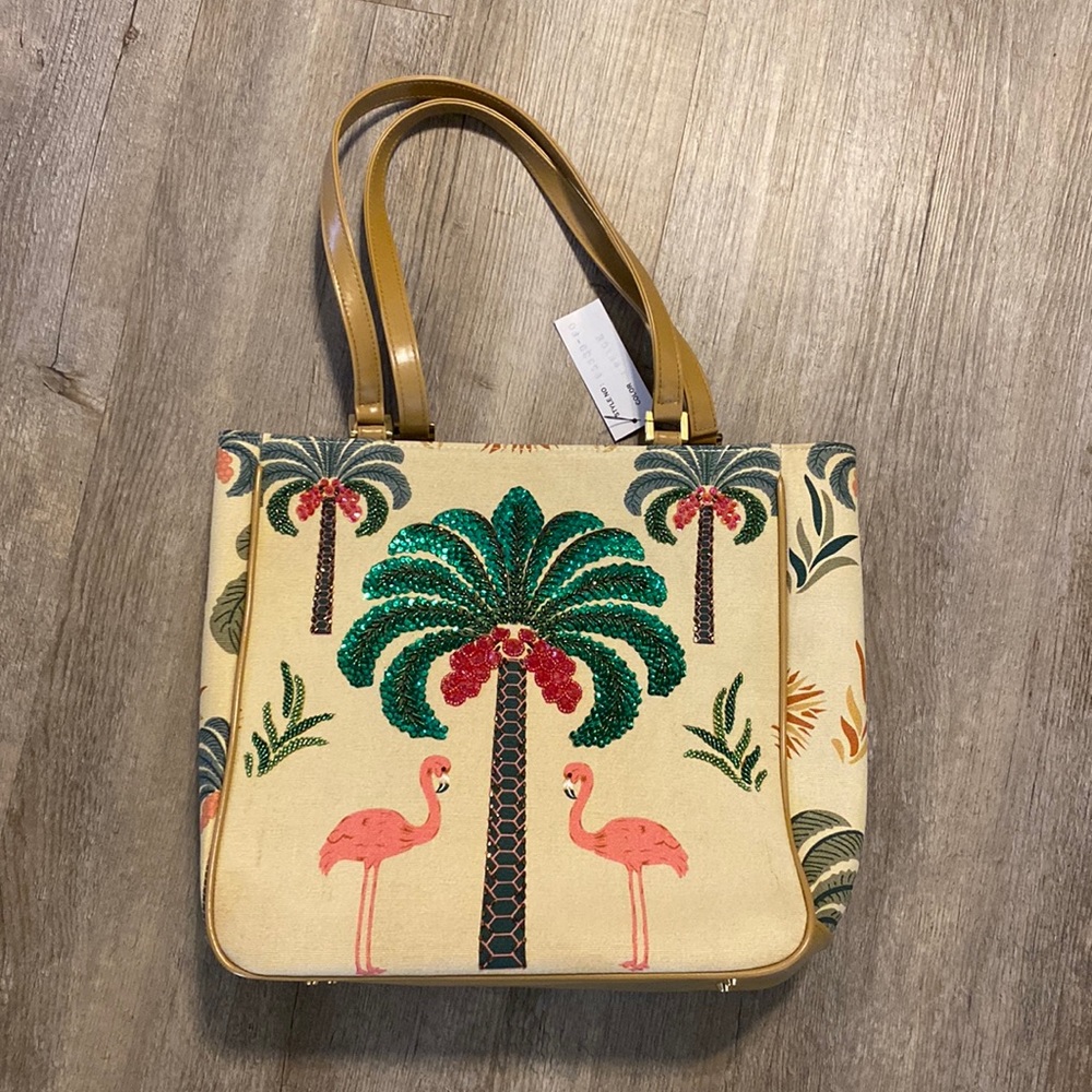 Vintage Tropical Handbag Purse